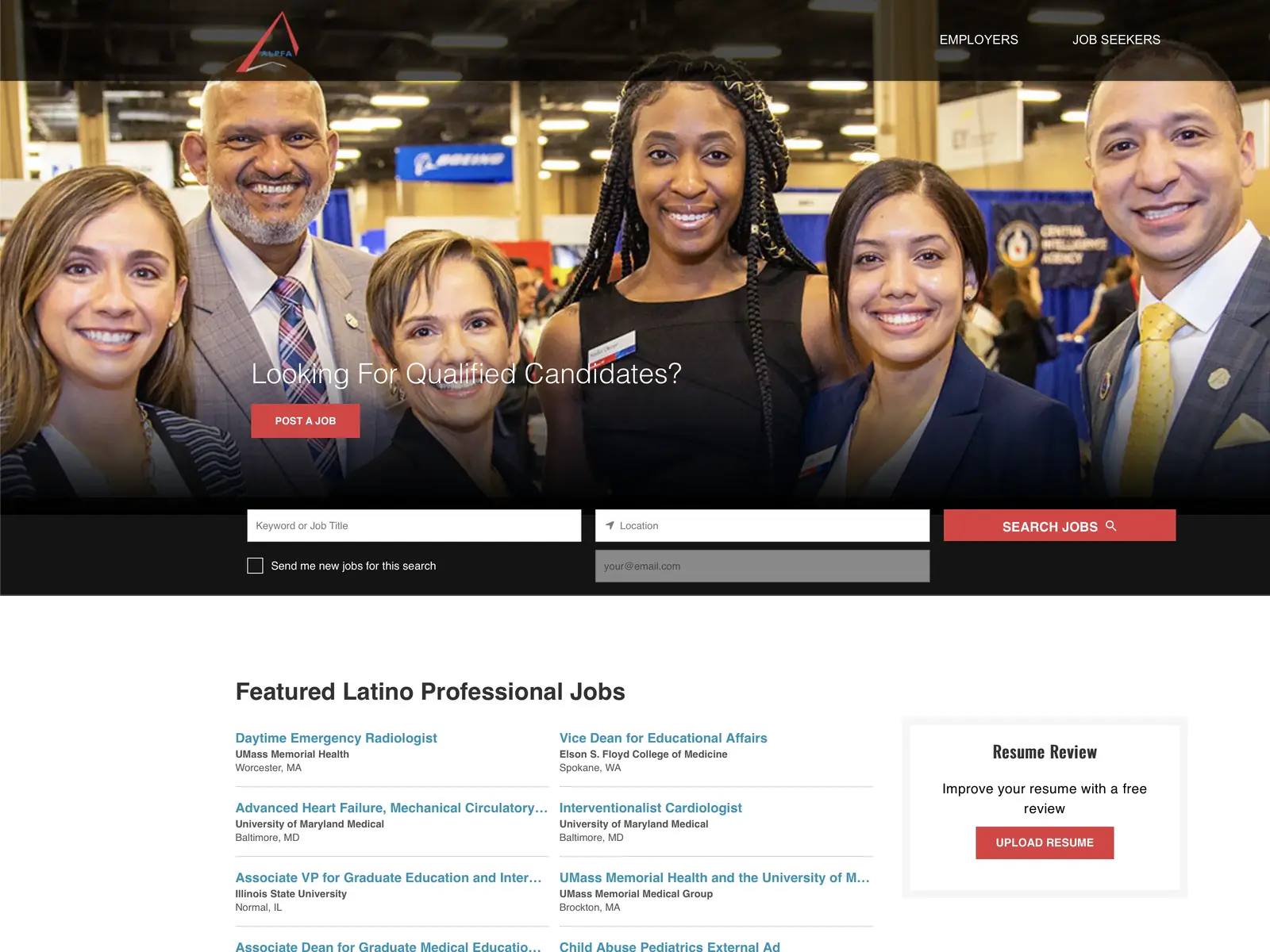 Screenshot of ALPFA Career Center