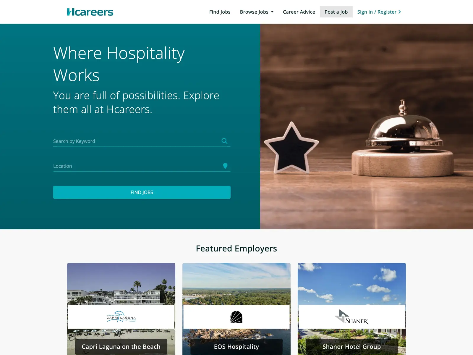 Screenshot of Hcareers