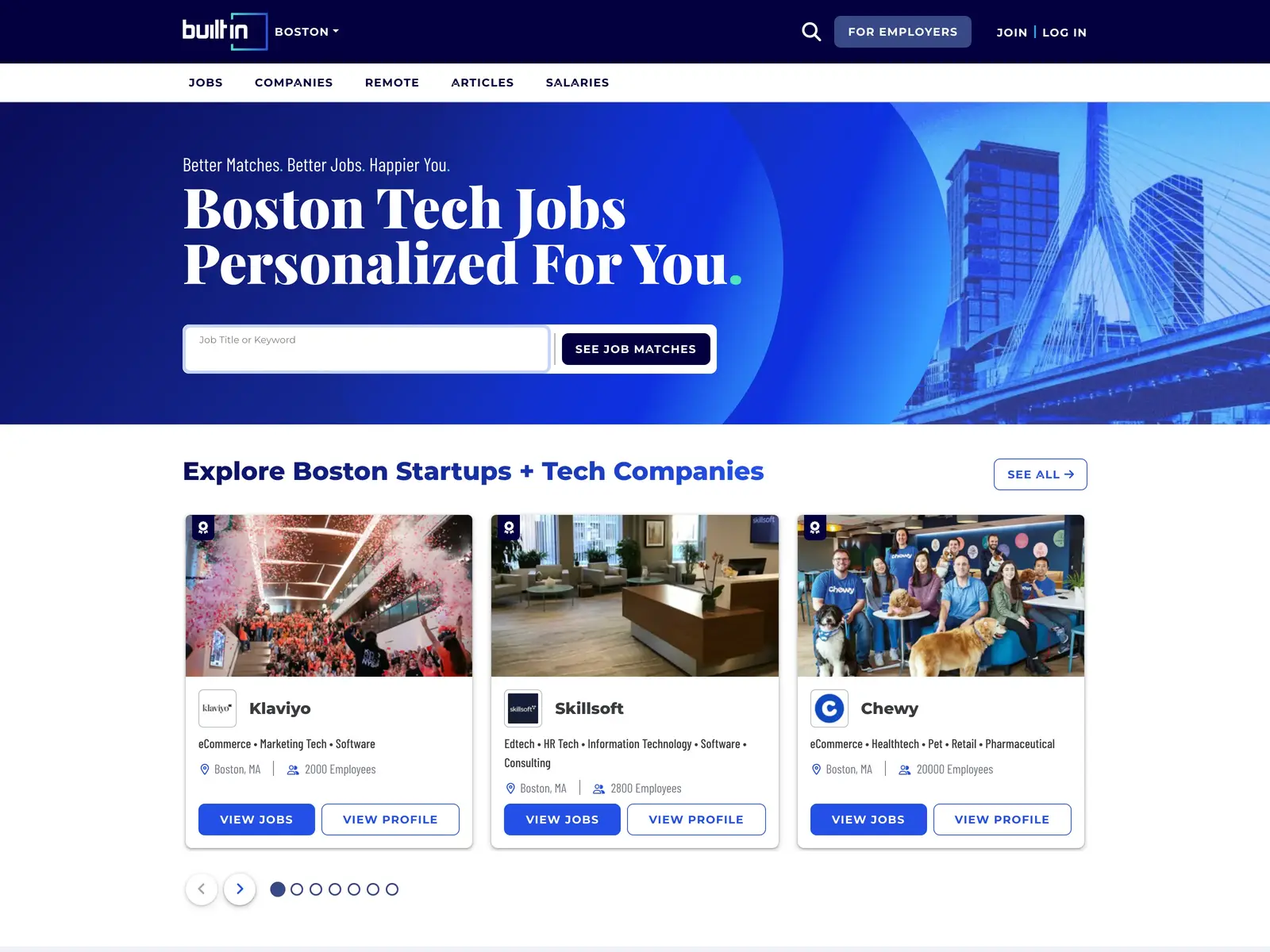 Screenshot of Built In Boston