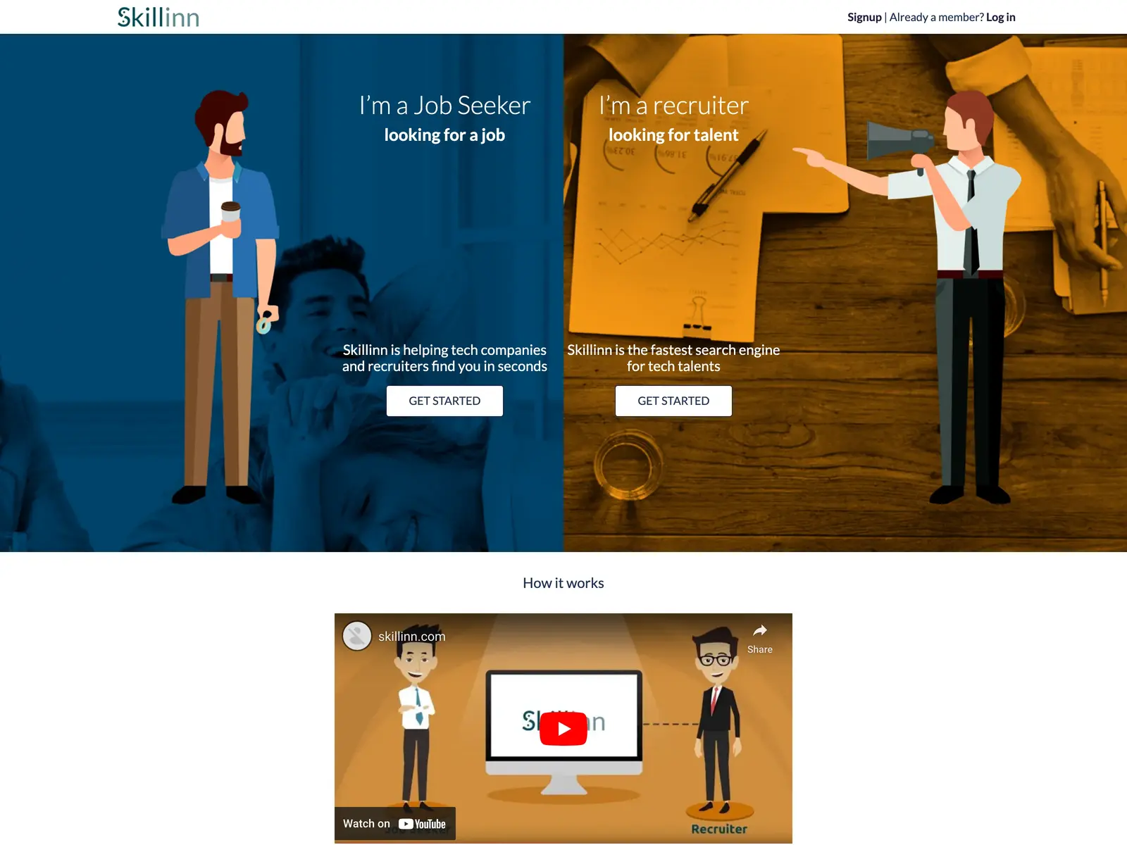 Screenshot of Skillinn