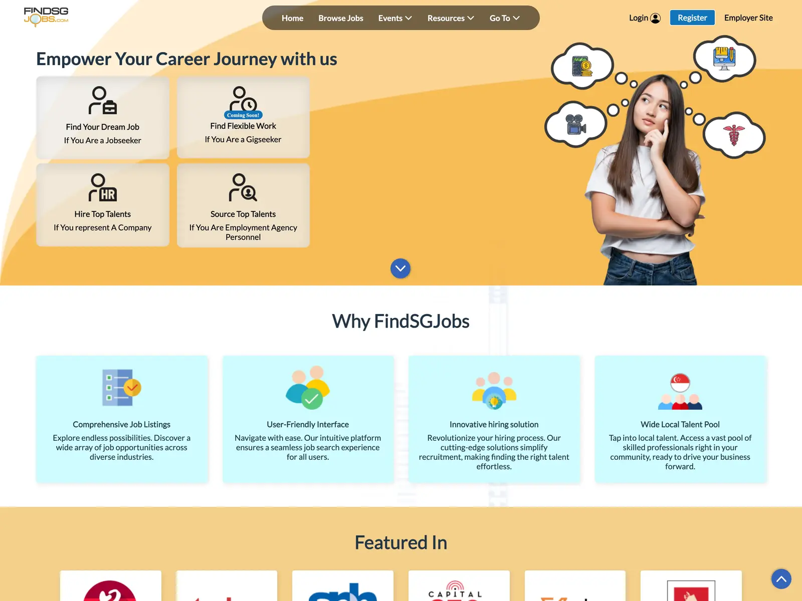 Screenshot of FindSGJobs
