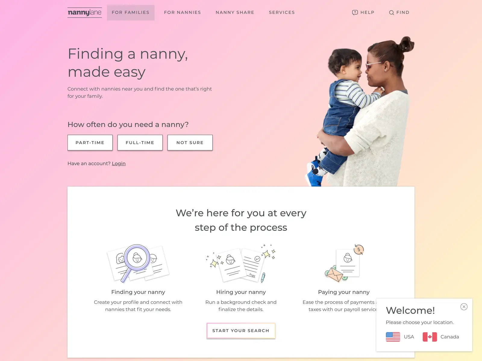 Screenshot of Nanny Lane