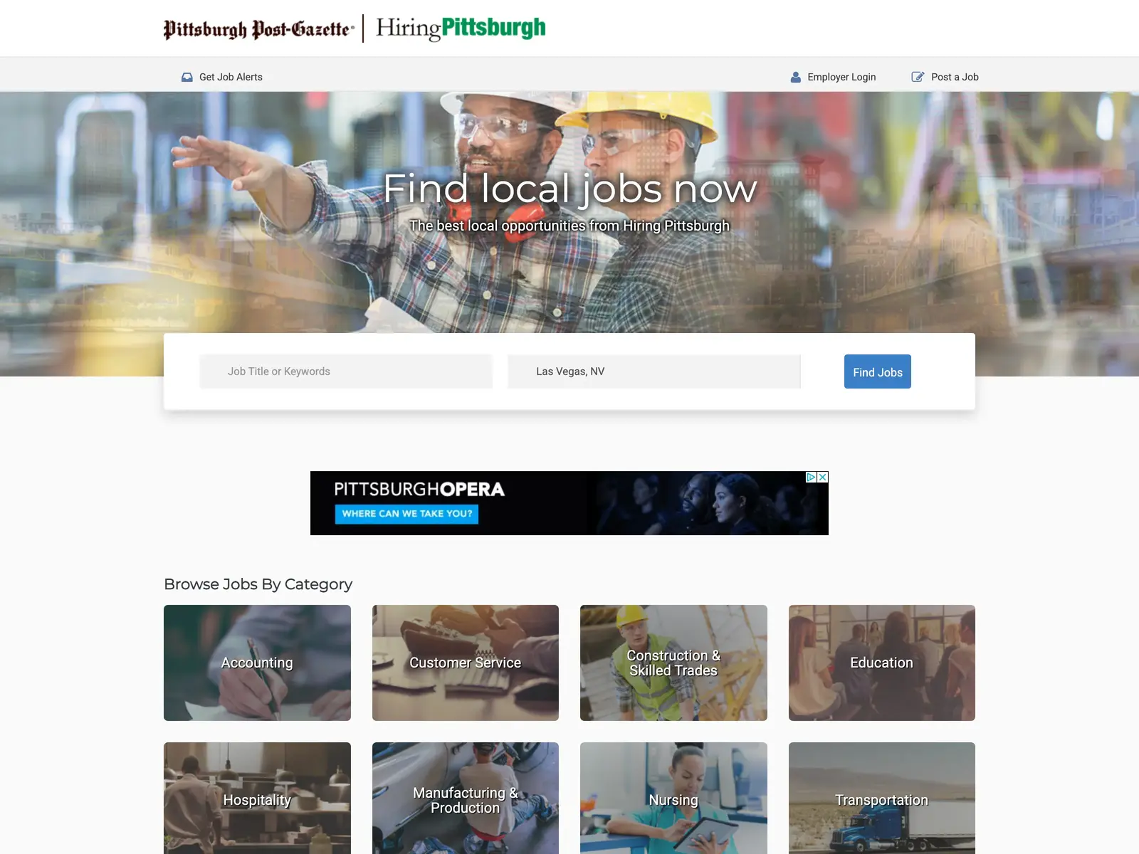 Screenshot of Hiring Pittsburgh