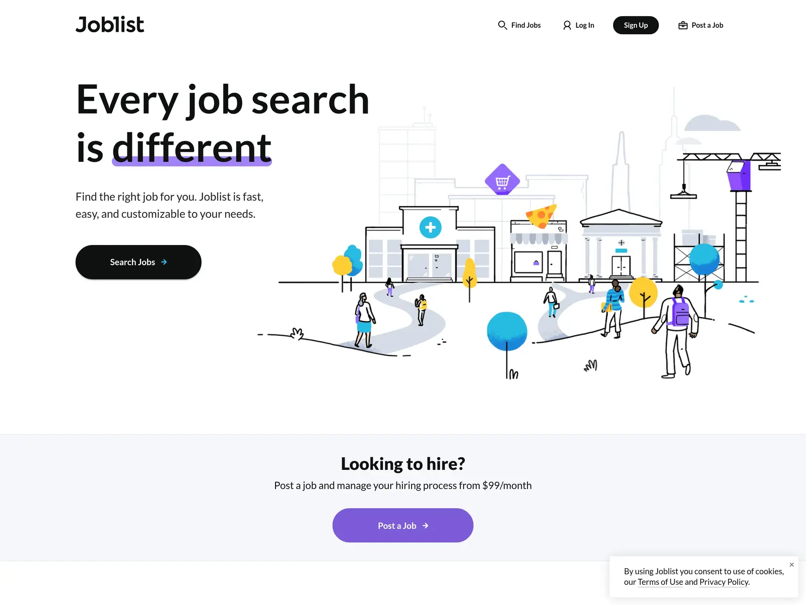Screenshot of Joblist