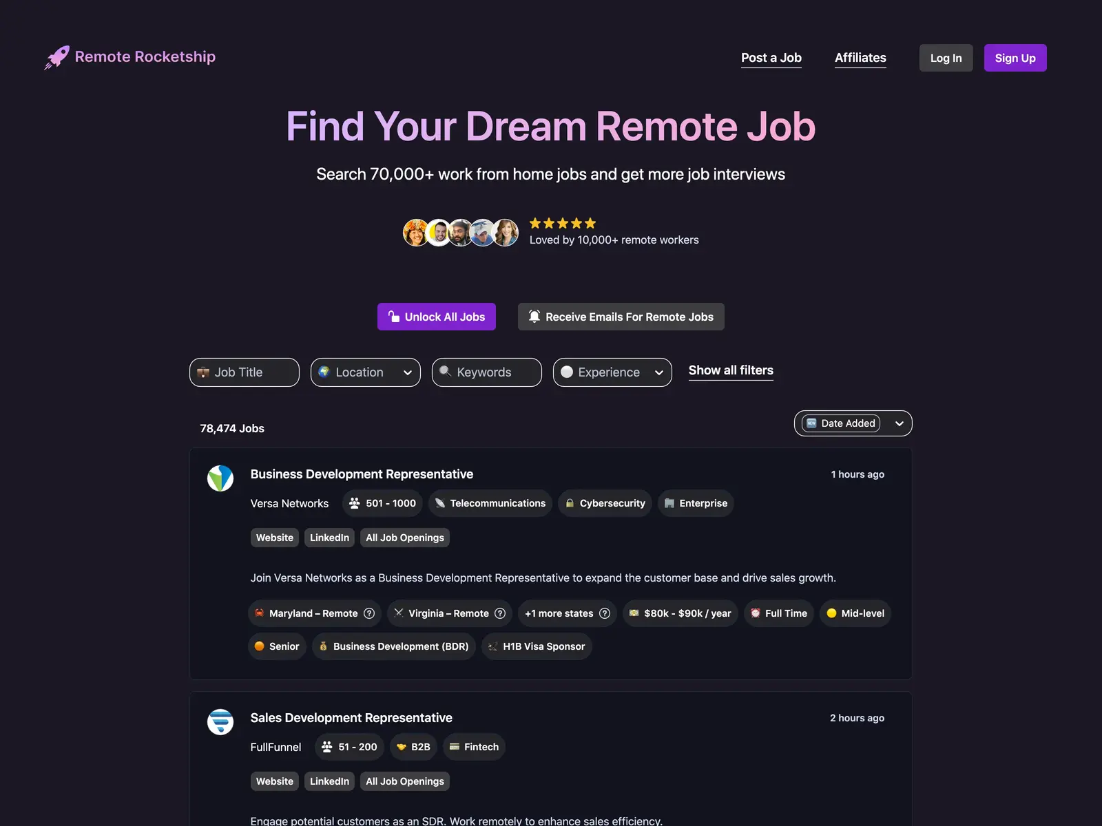 Screenshot of Remote Rocketship
