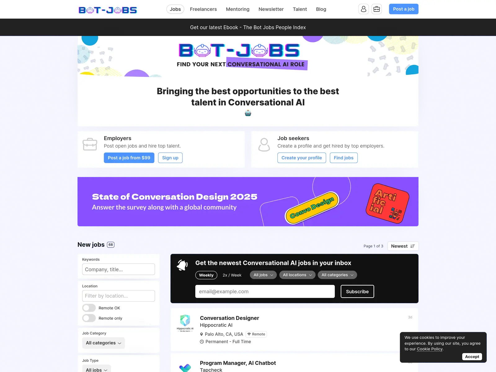 Screenshot of Bot Jobs