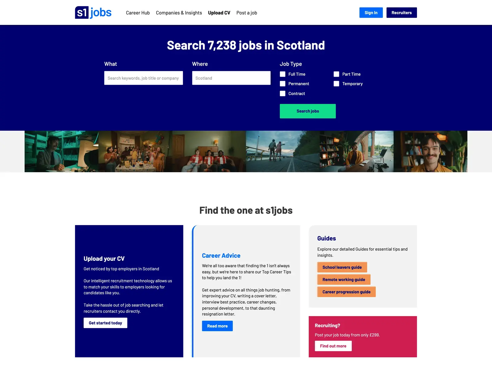 Screenshot of s1jobs
