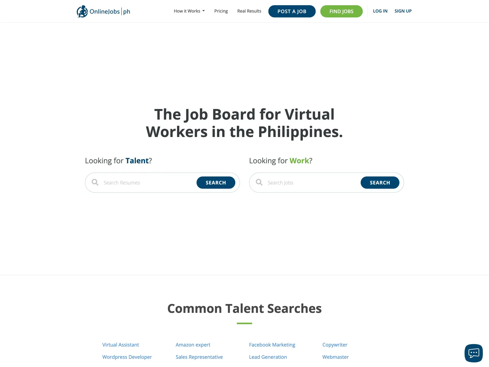 Screenshot of OnlineJobs.ph