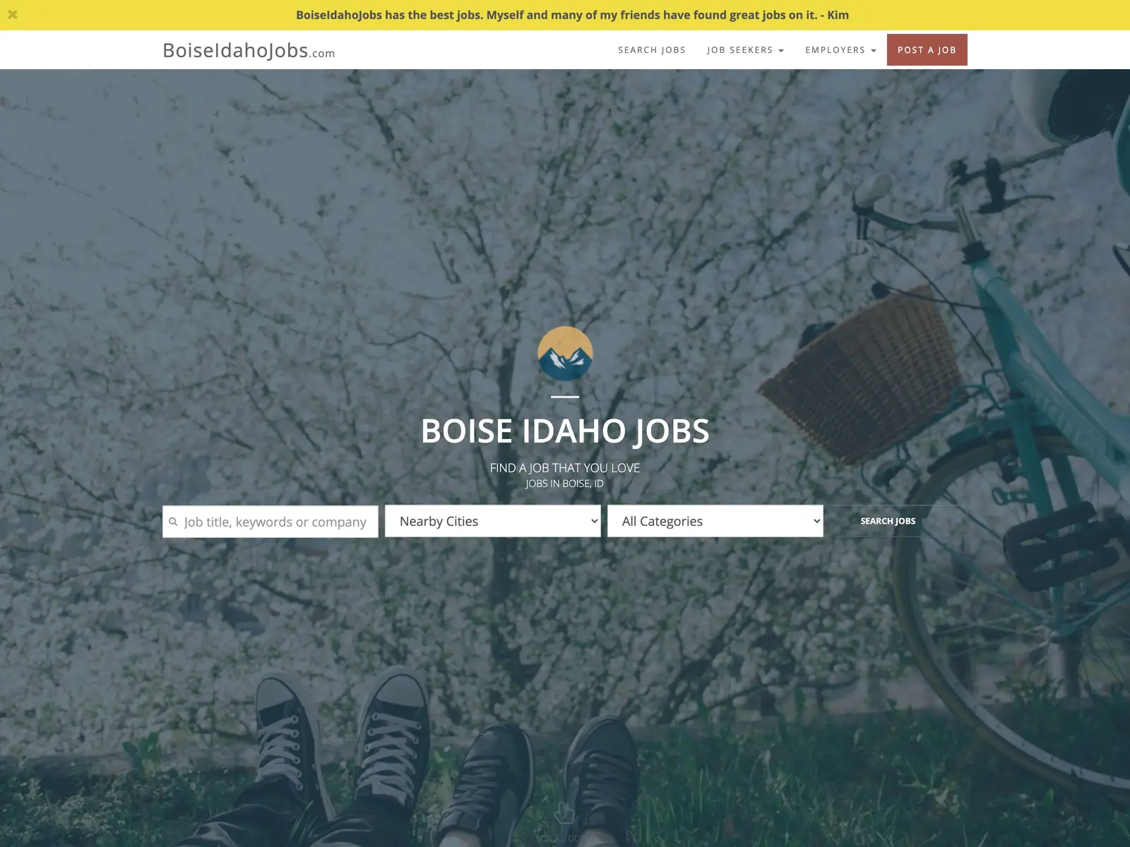Screenshot of Boise Idaho Jobs