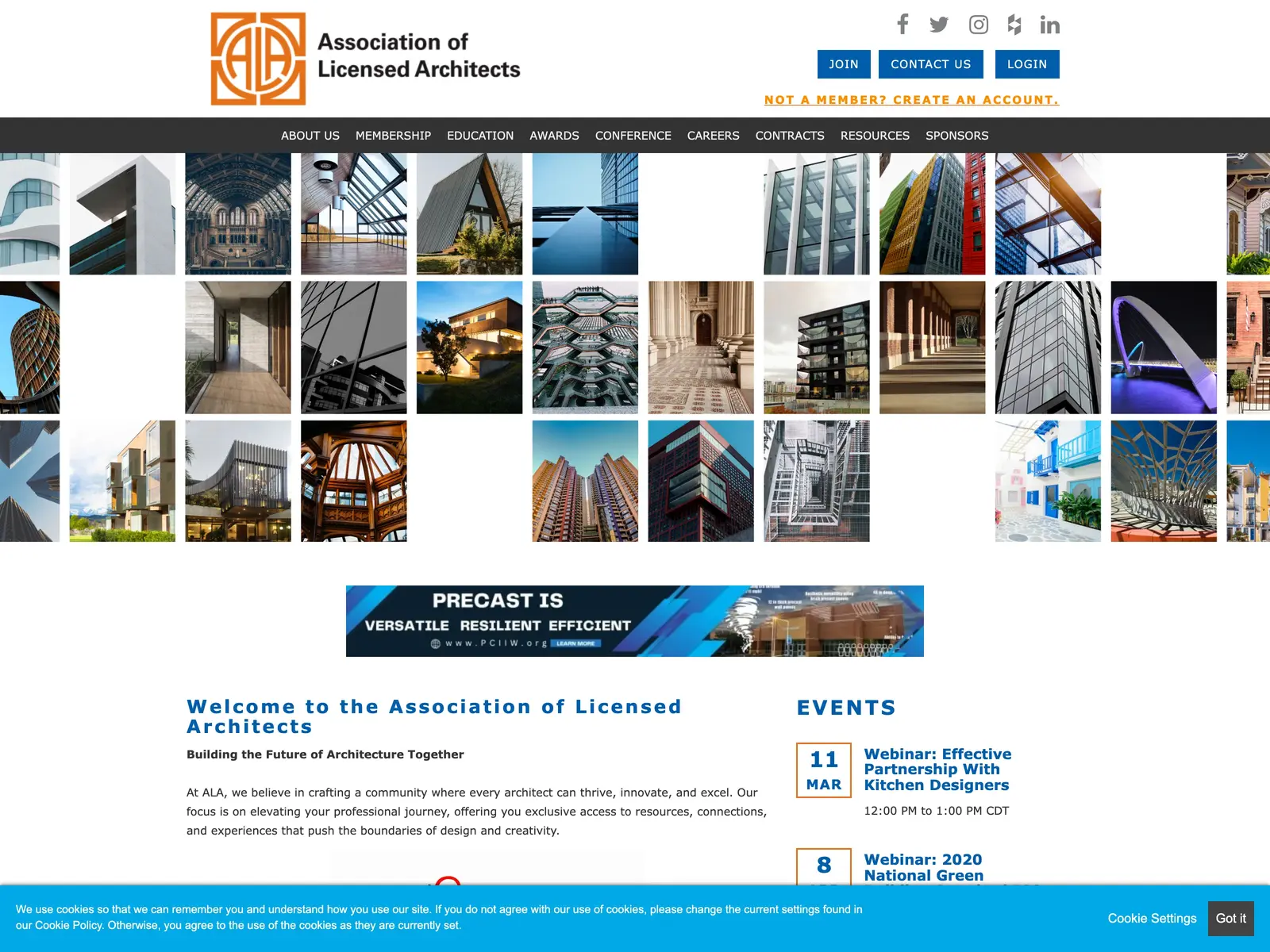 Screenshot of ALA Career Center