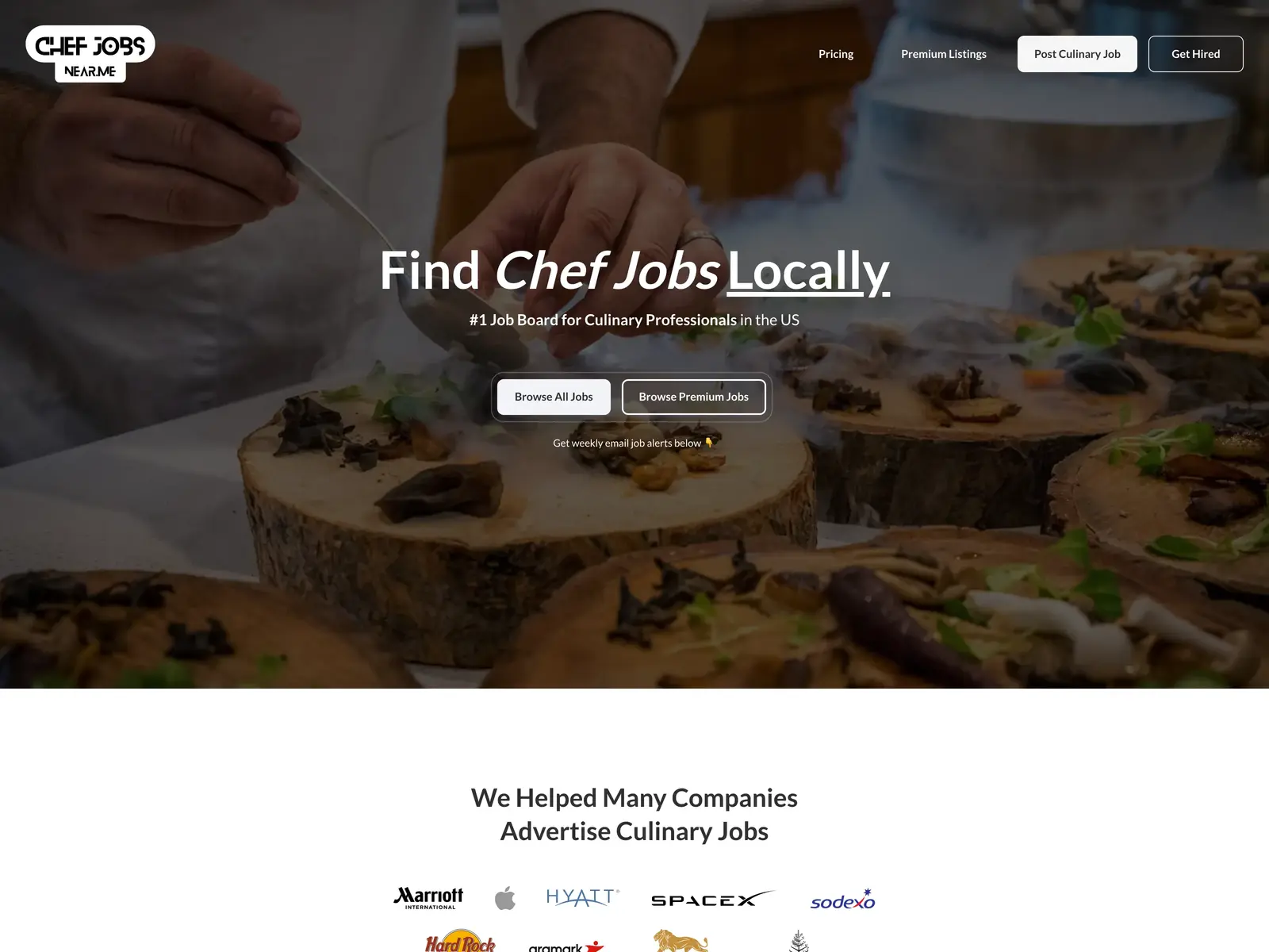 Screenshot of ChefJobsNear.Me