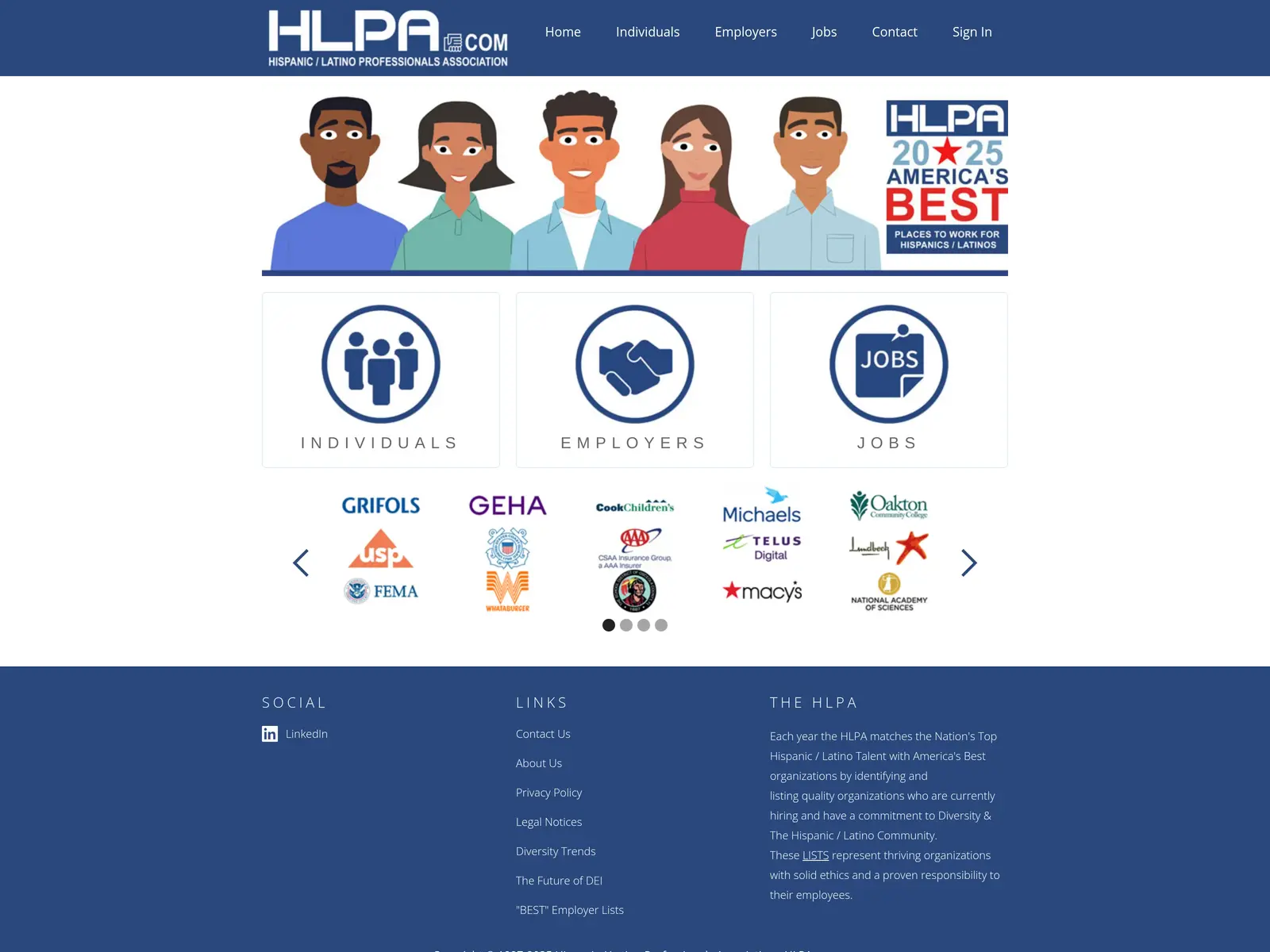Screenshot of HLPA