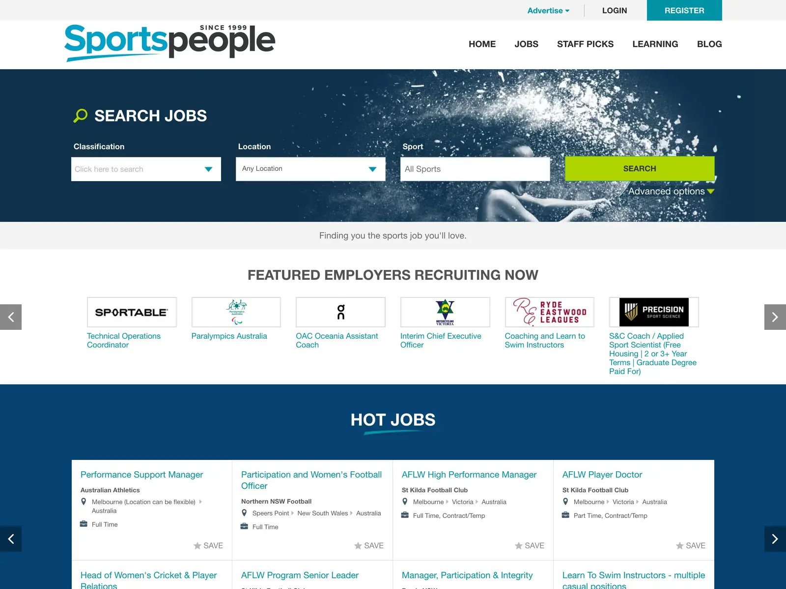 Screenshot of Sportspeople