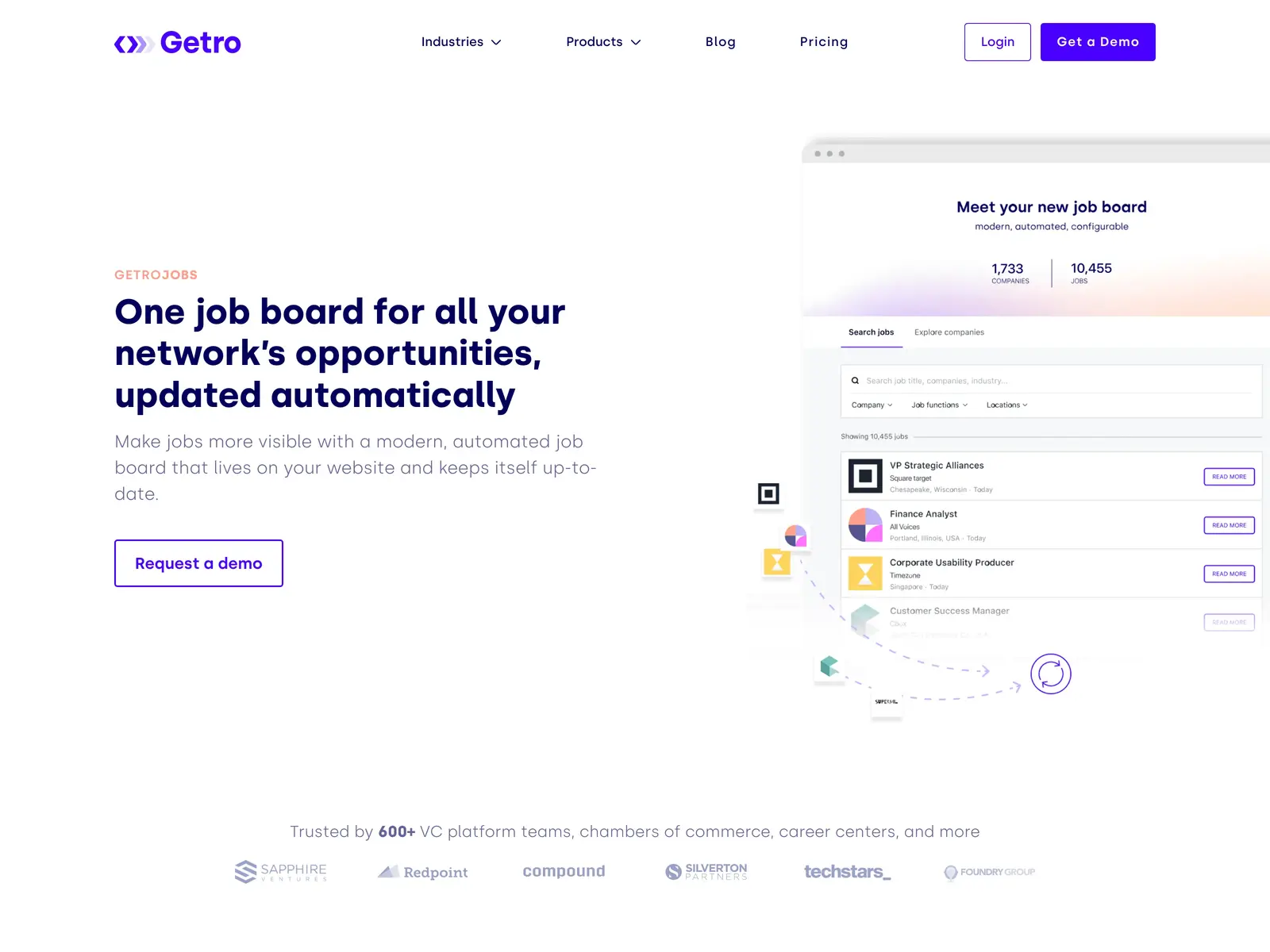 Screenshot of Getro Jobs