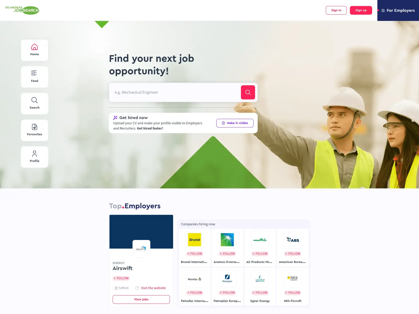 Screenshot of OilandGasJobSearch