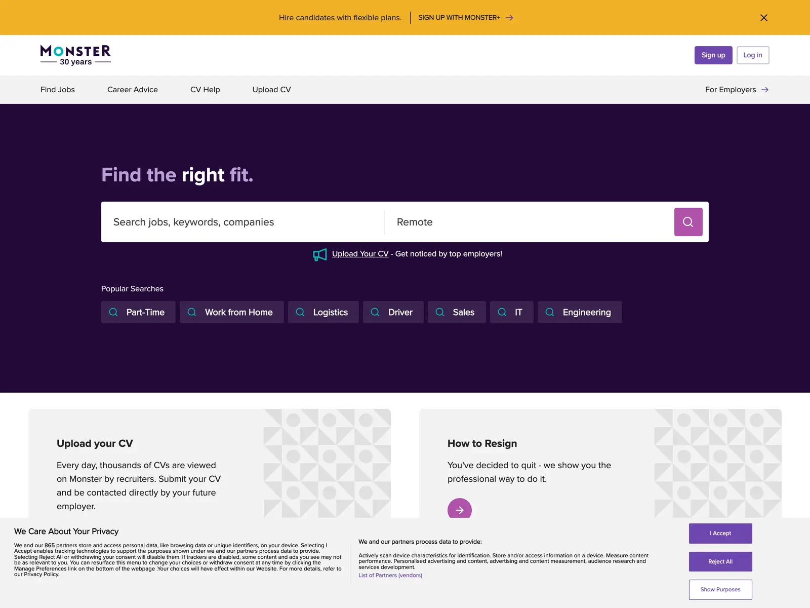 Screenshot of Monster