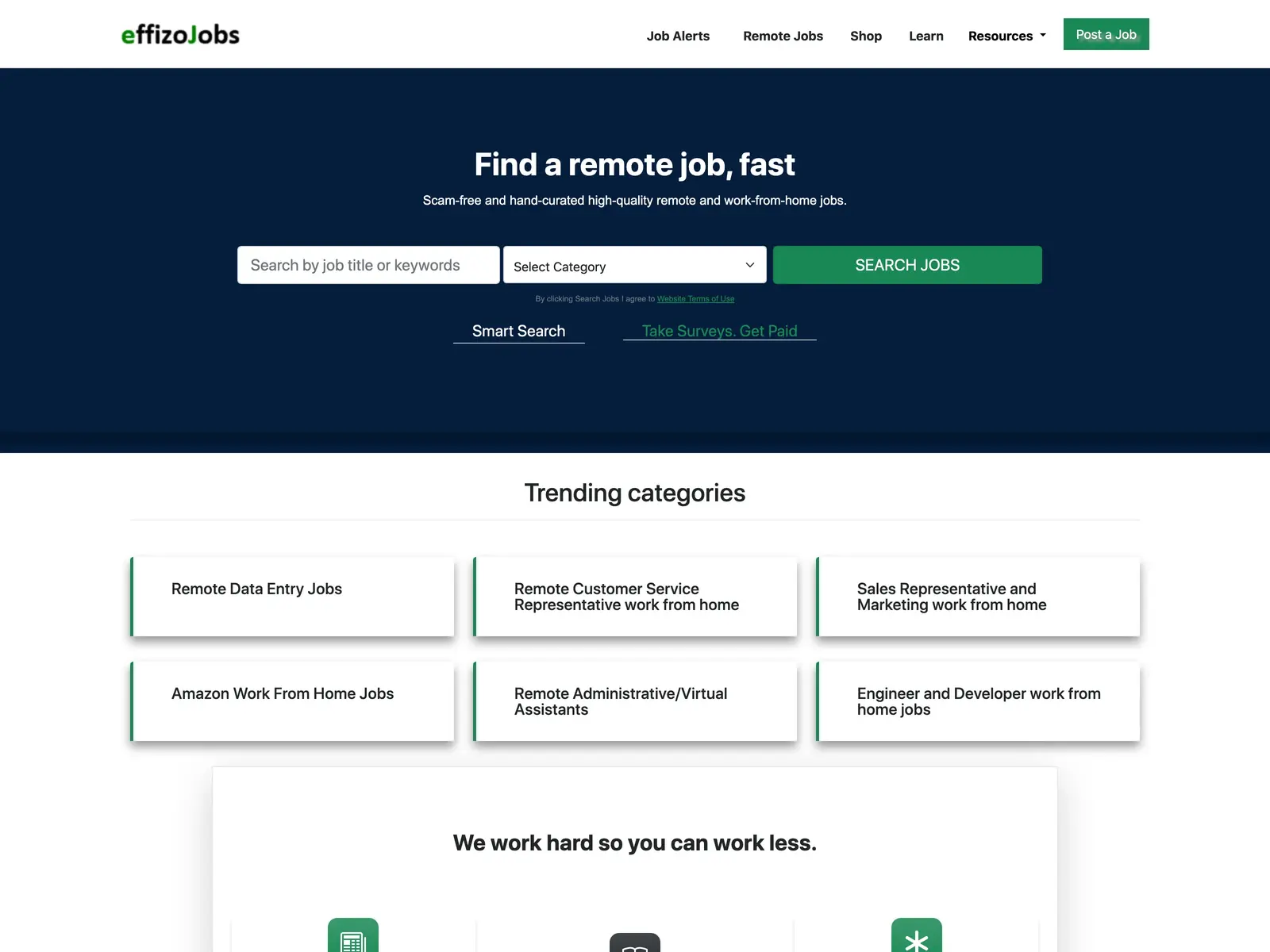 Screenshot of EffizoJobs