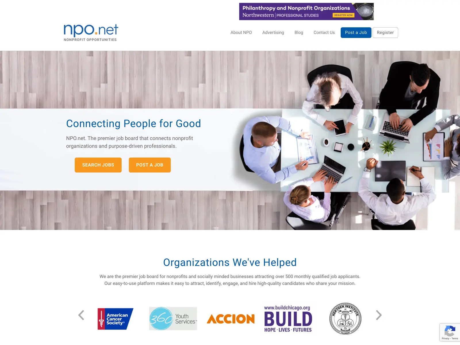 Screenshot of NPO.net