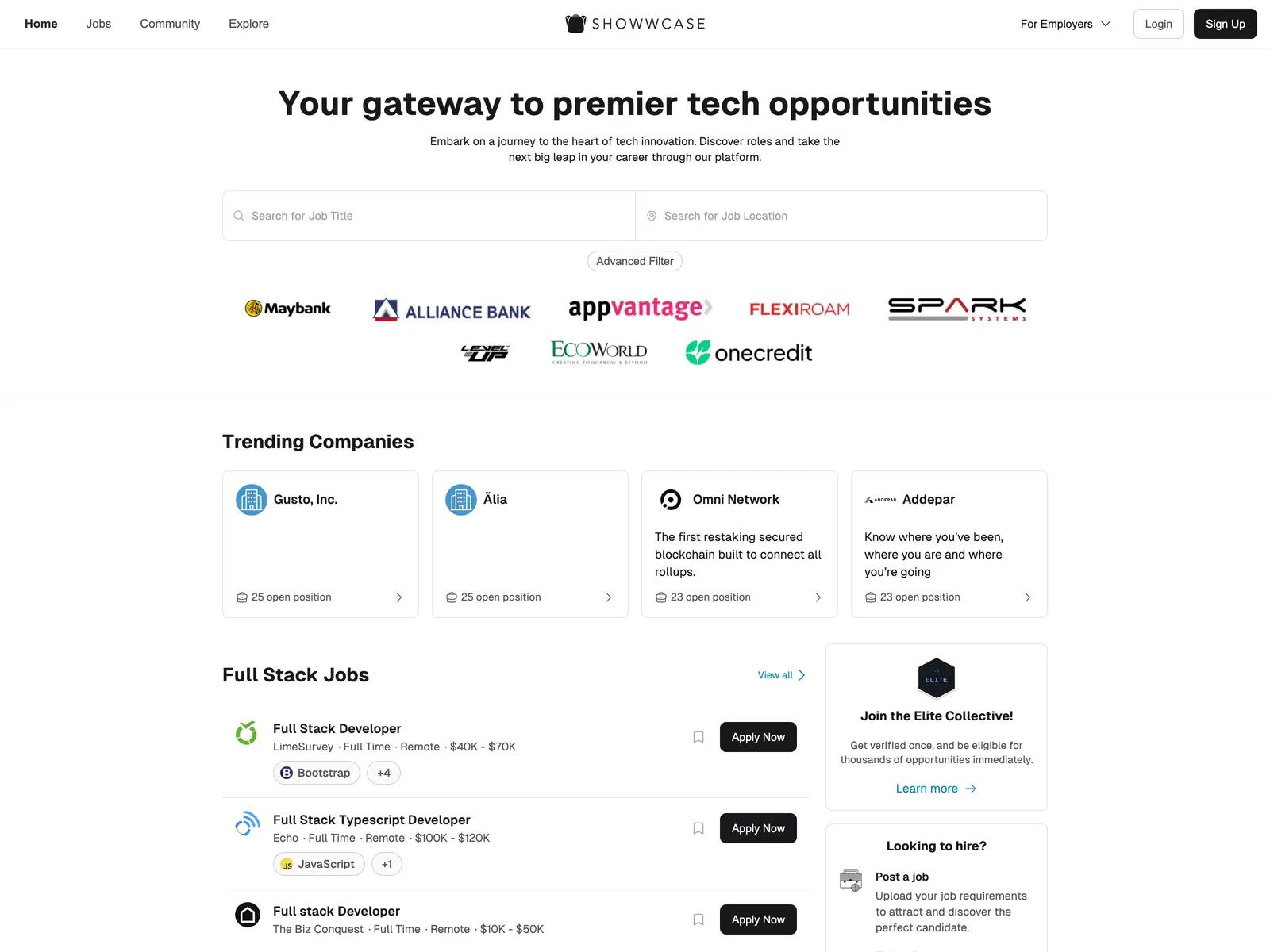 Screenshot of Showwcase