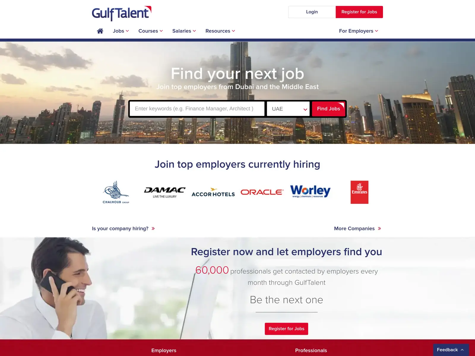 Screenshot of GulfTalent