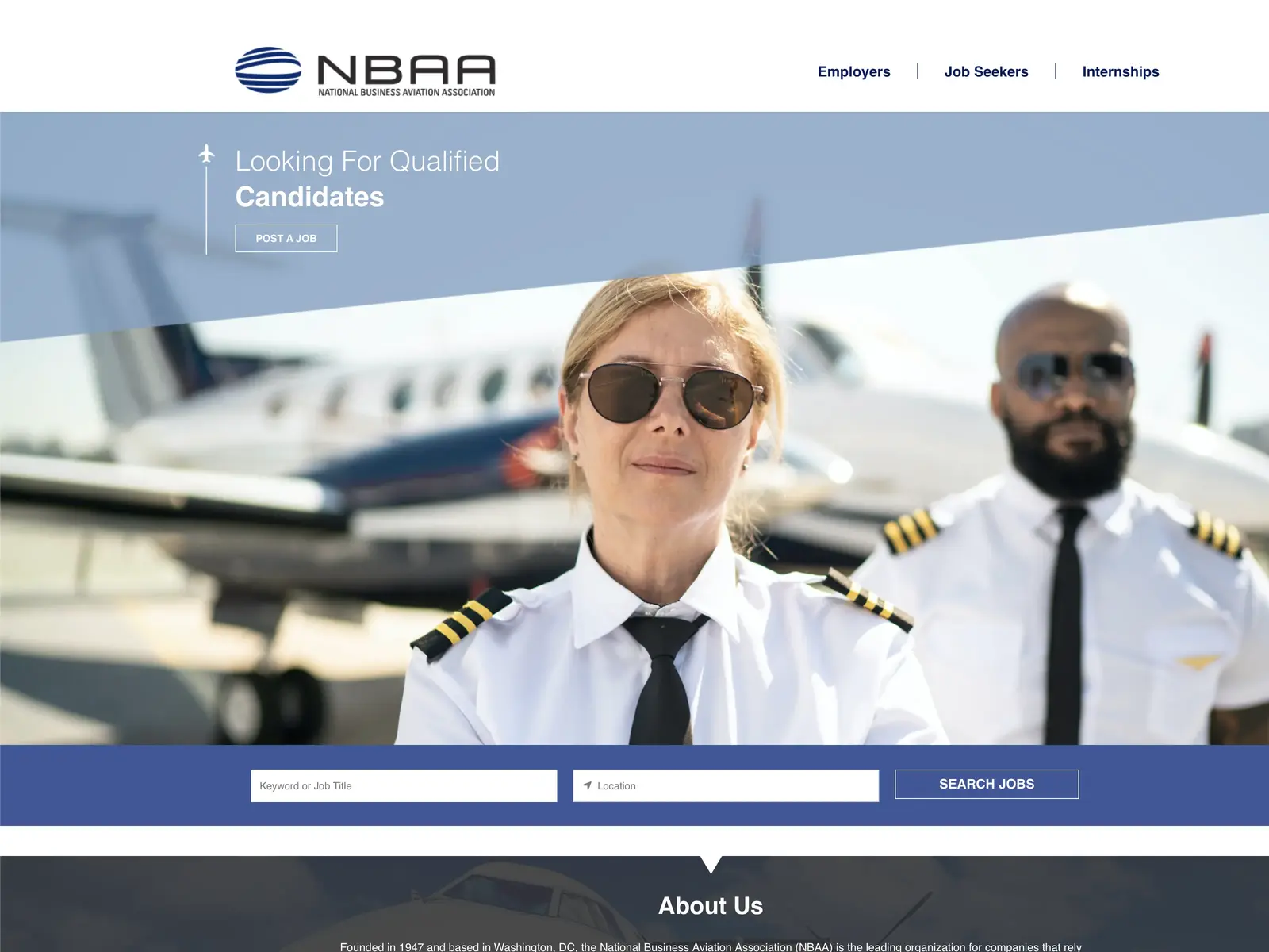 Screenshot of NBAA Jobs