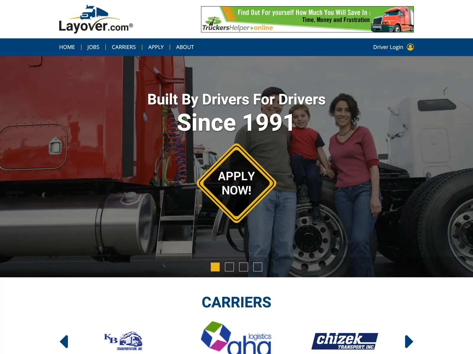 Screenshot of Layover.com