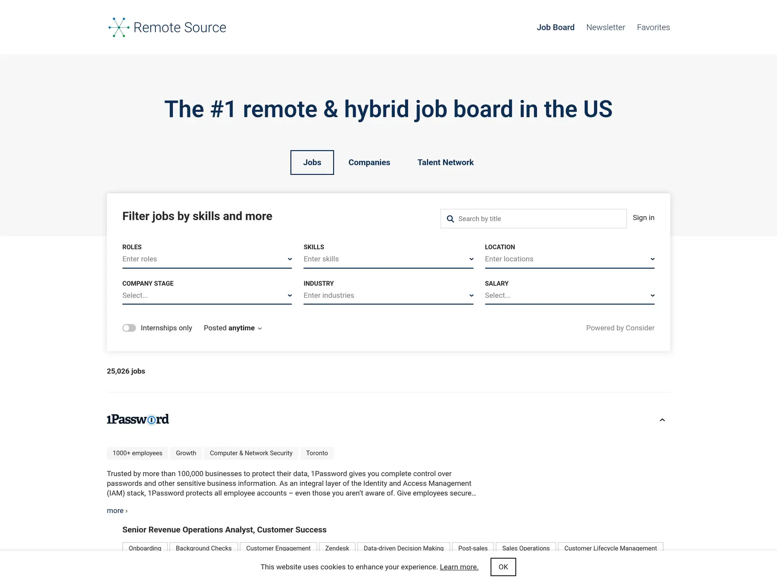 Screenshot of Remote Source