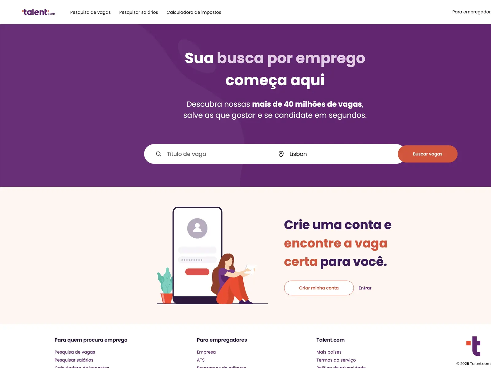 Screenshot of Talent.com