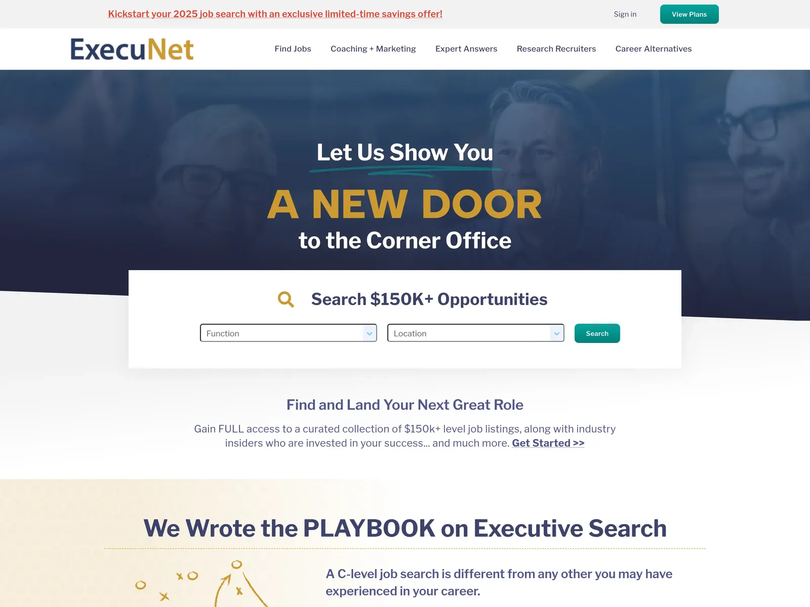 Screenshot of ExecuNet