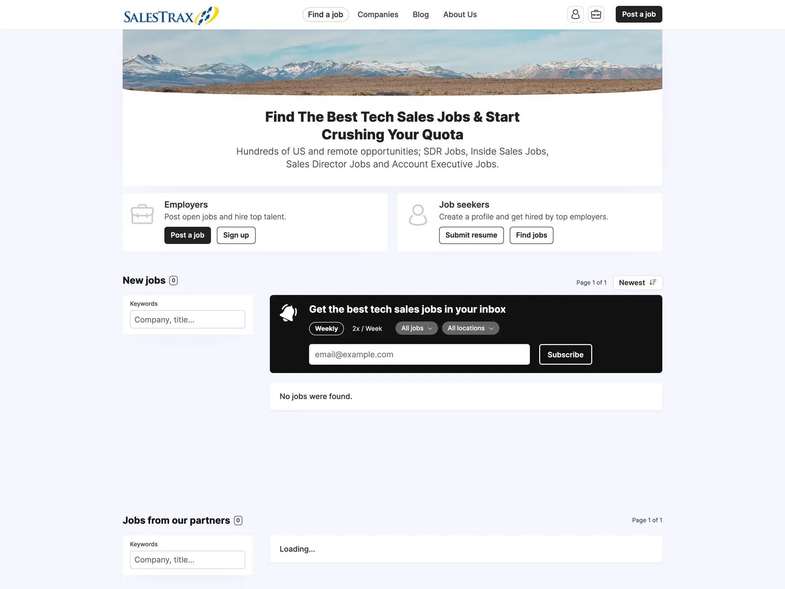 Screenshot of Sales Trax