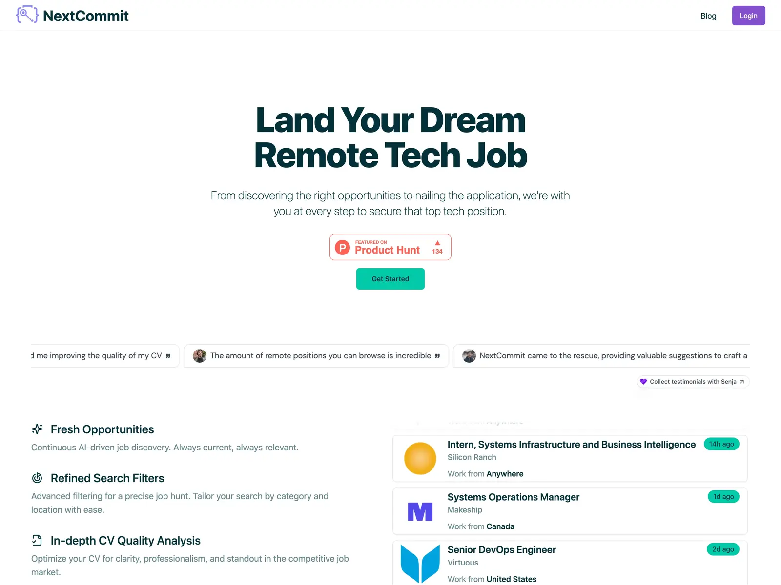 Screenshot of NextCommit