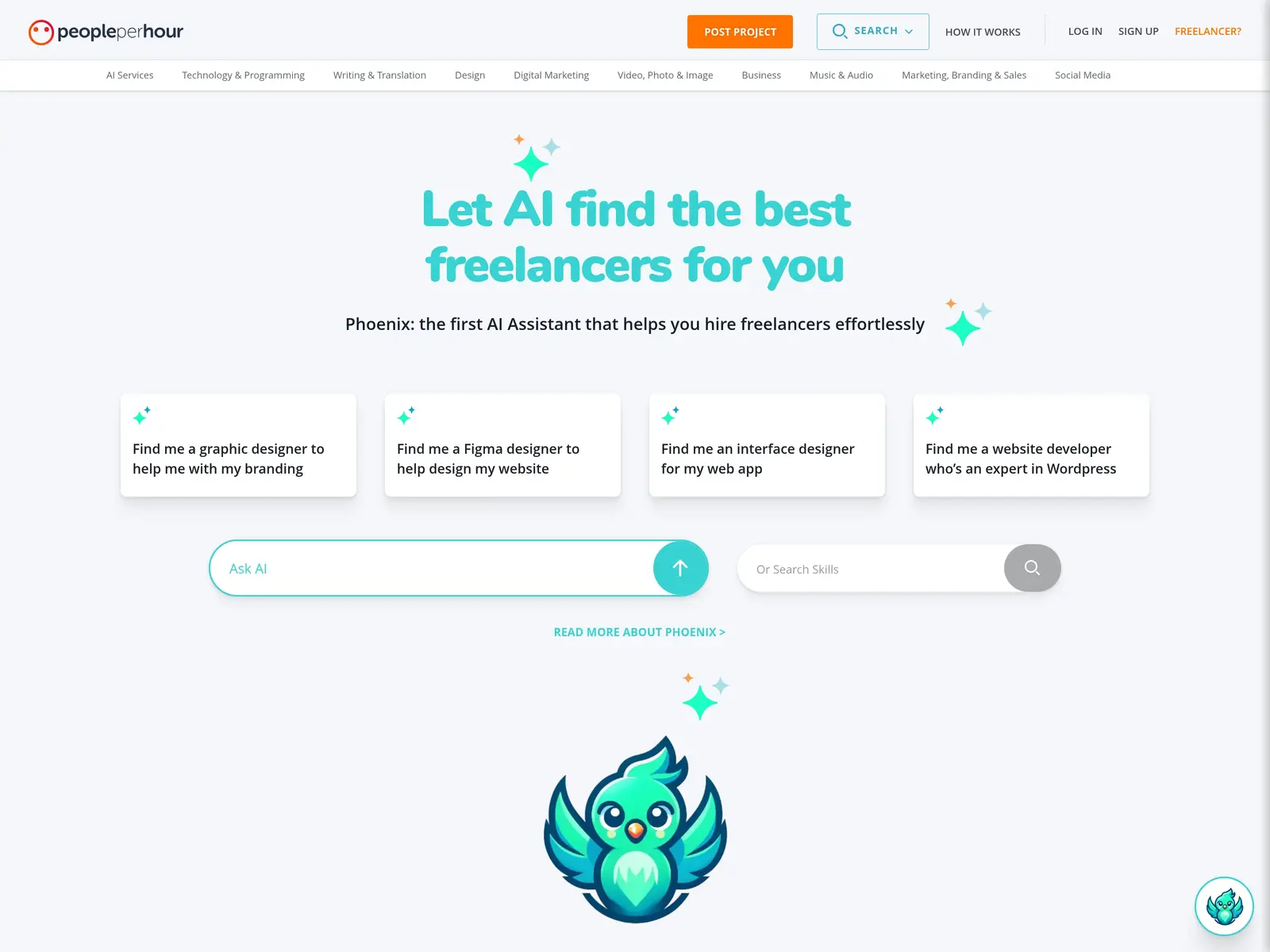 Screenshot of PeoplePerHour