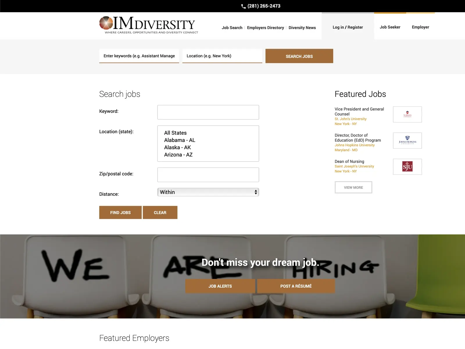 Screenshot of IMDiversity