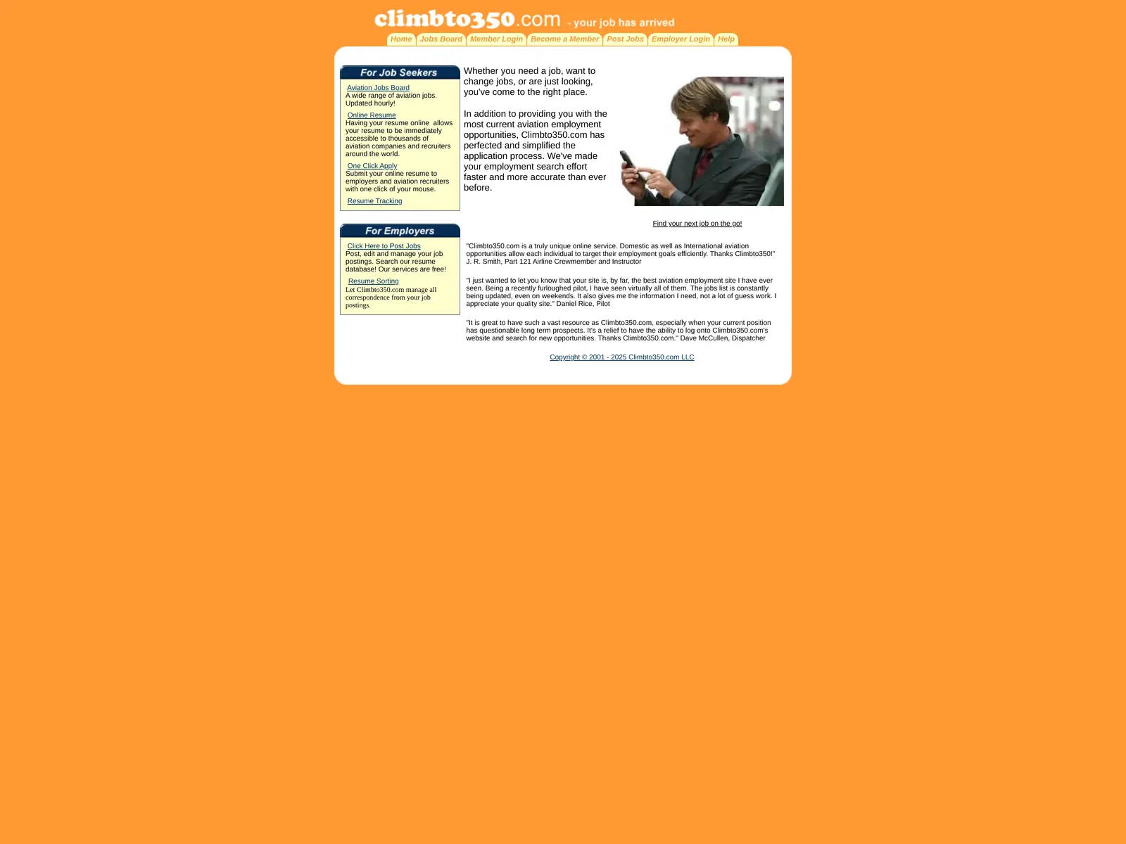 Screenshot of Climbto350.com