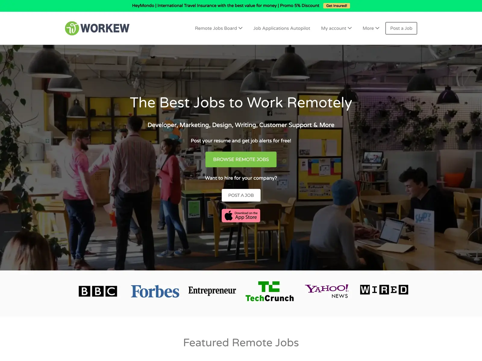 Screenshot of Workew