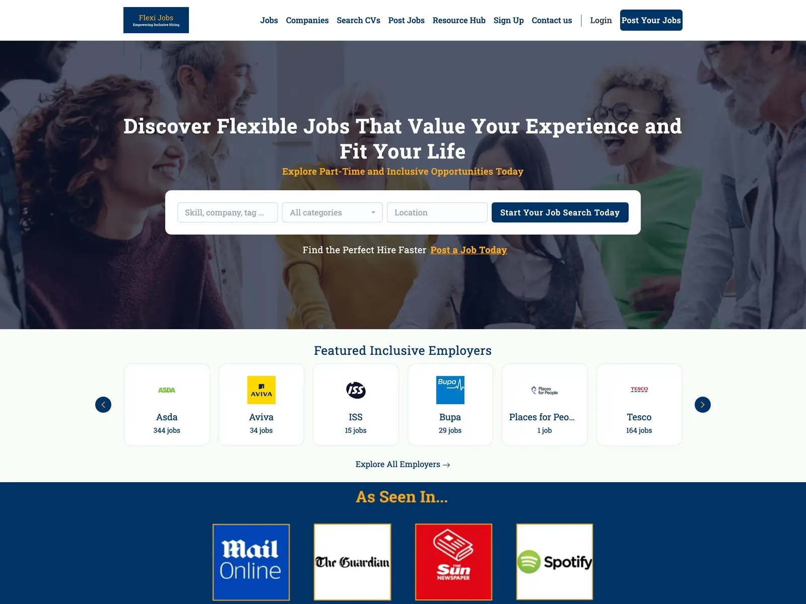 Screenshot of Flexi-Jobs