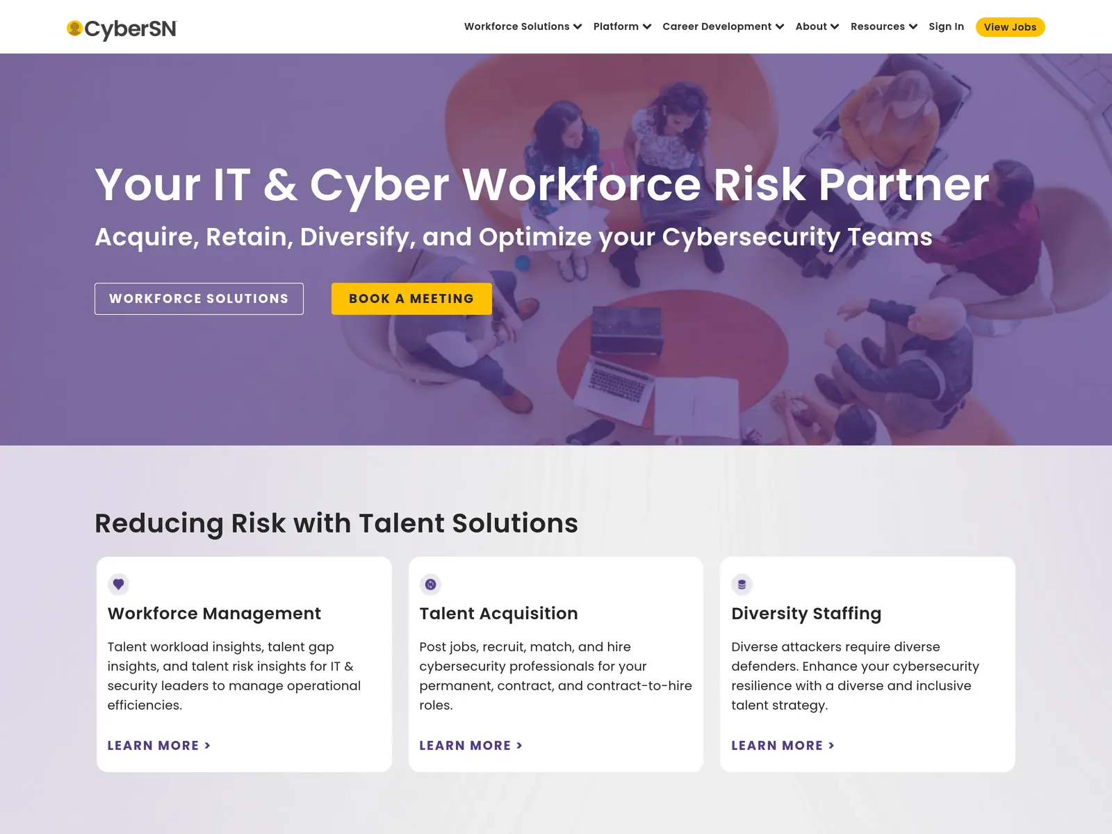 Screenshot of CyberSN