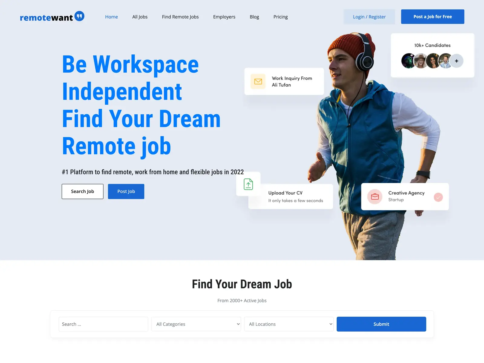Screenshot of RemoteWant