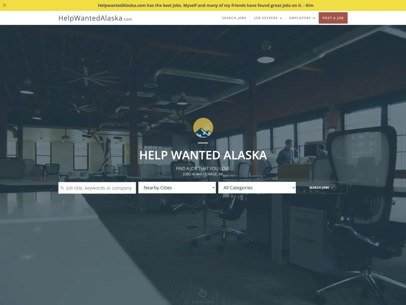 Screenshot of Help Wanted Alaska
