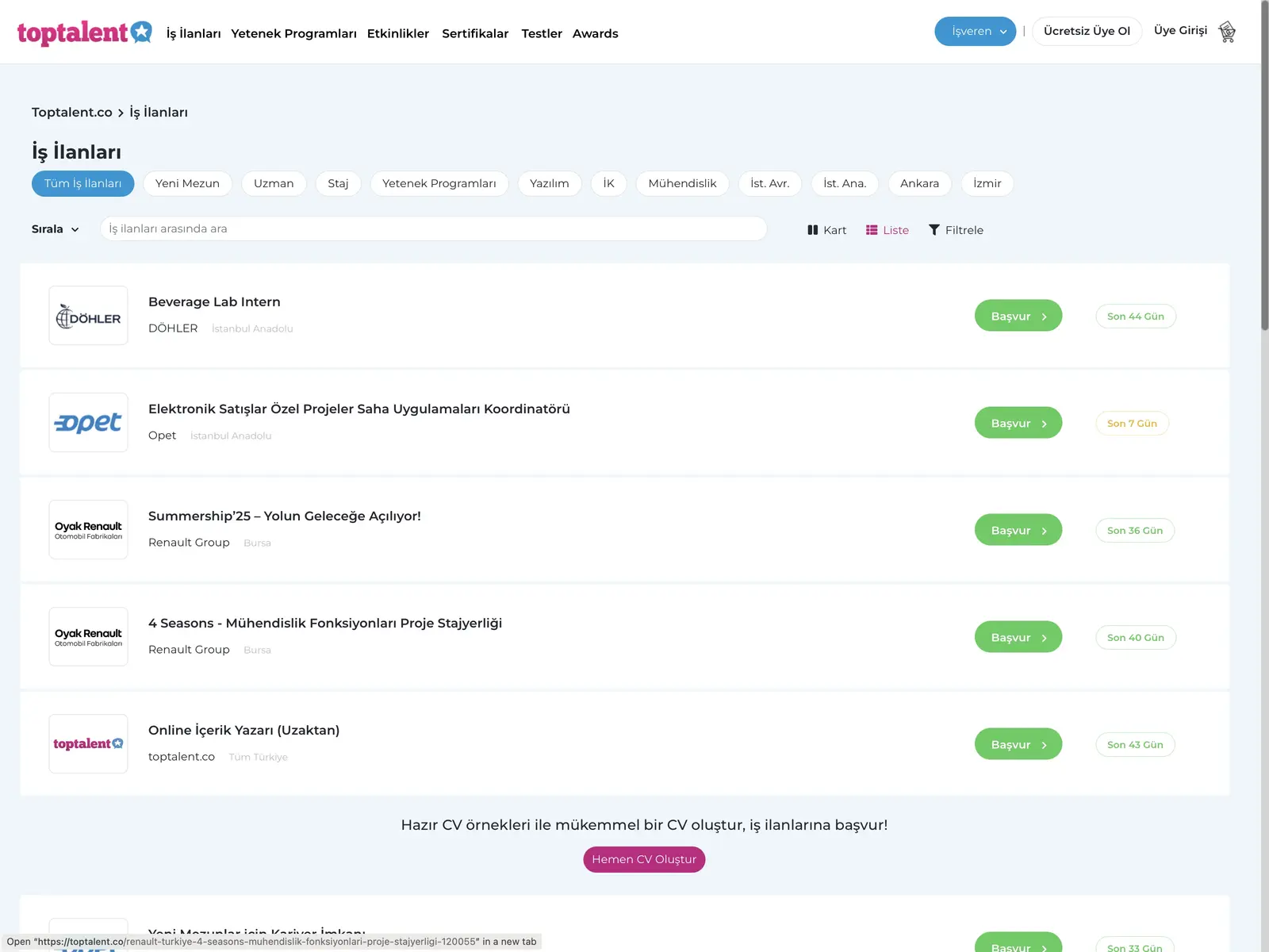 Screenshot of Toptalent.co