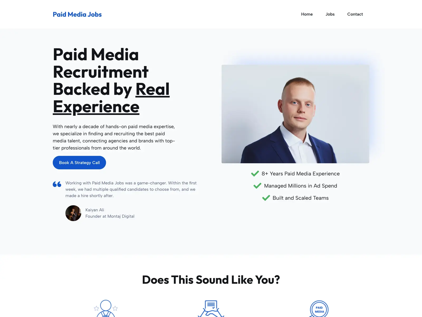 Screenshot of Paid Media Jobs