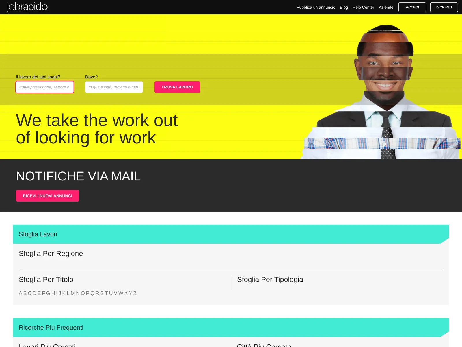 Screenshot of Jobrapido