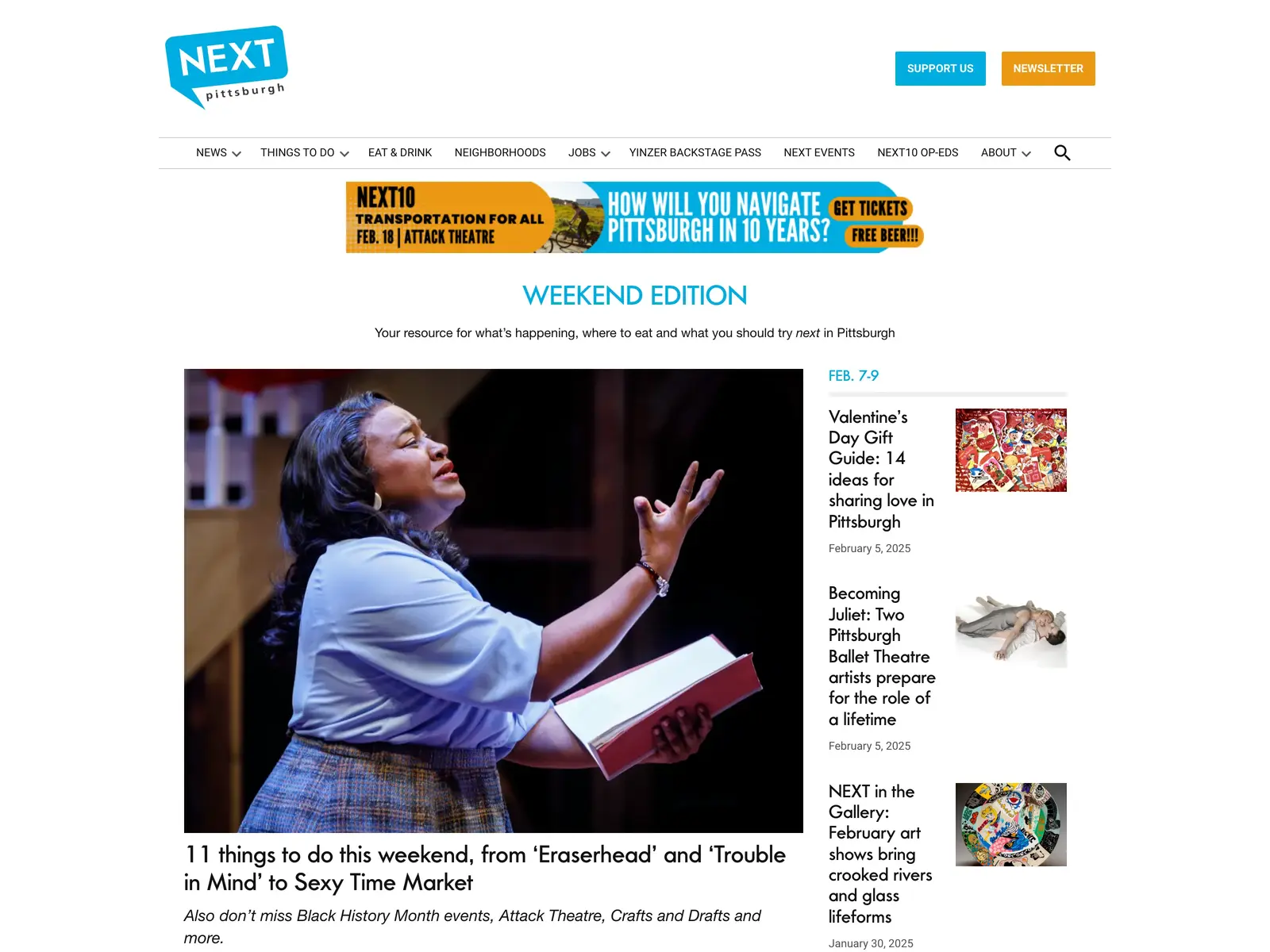 Screenshot of NEXTpittsburgh