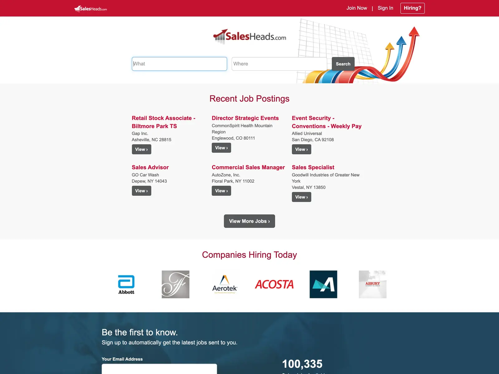 Screenshot of SalesHeads
