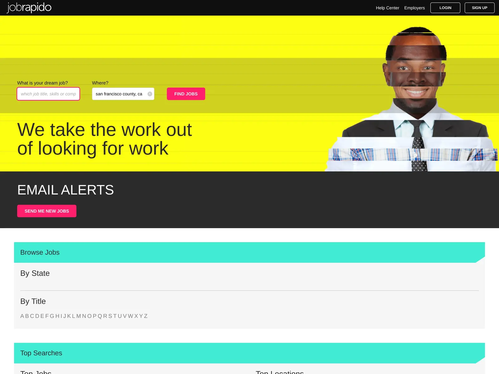 Screenshot of Jobrapido
