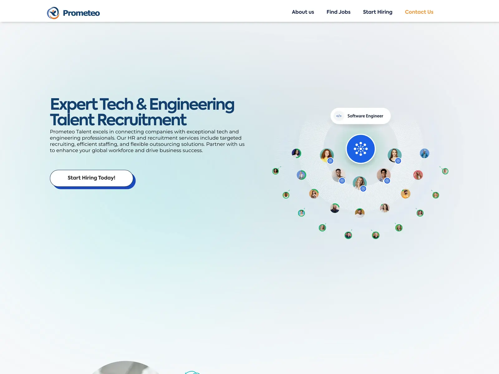 Screenshot of Prometeo Talent