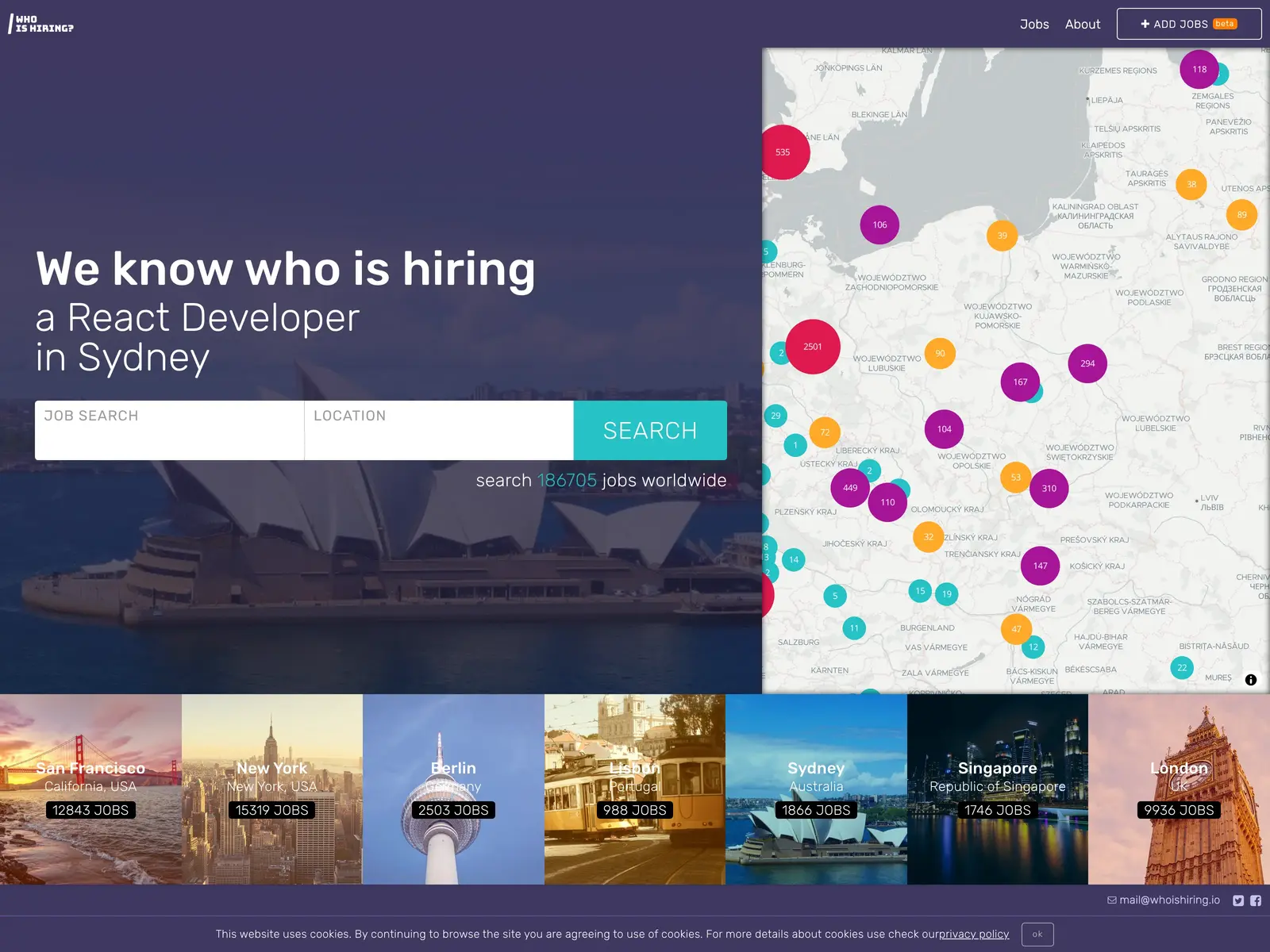 Screenshot of Who is Hiring?