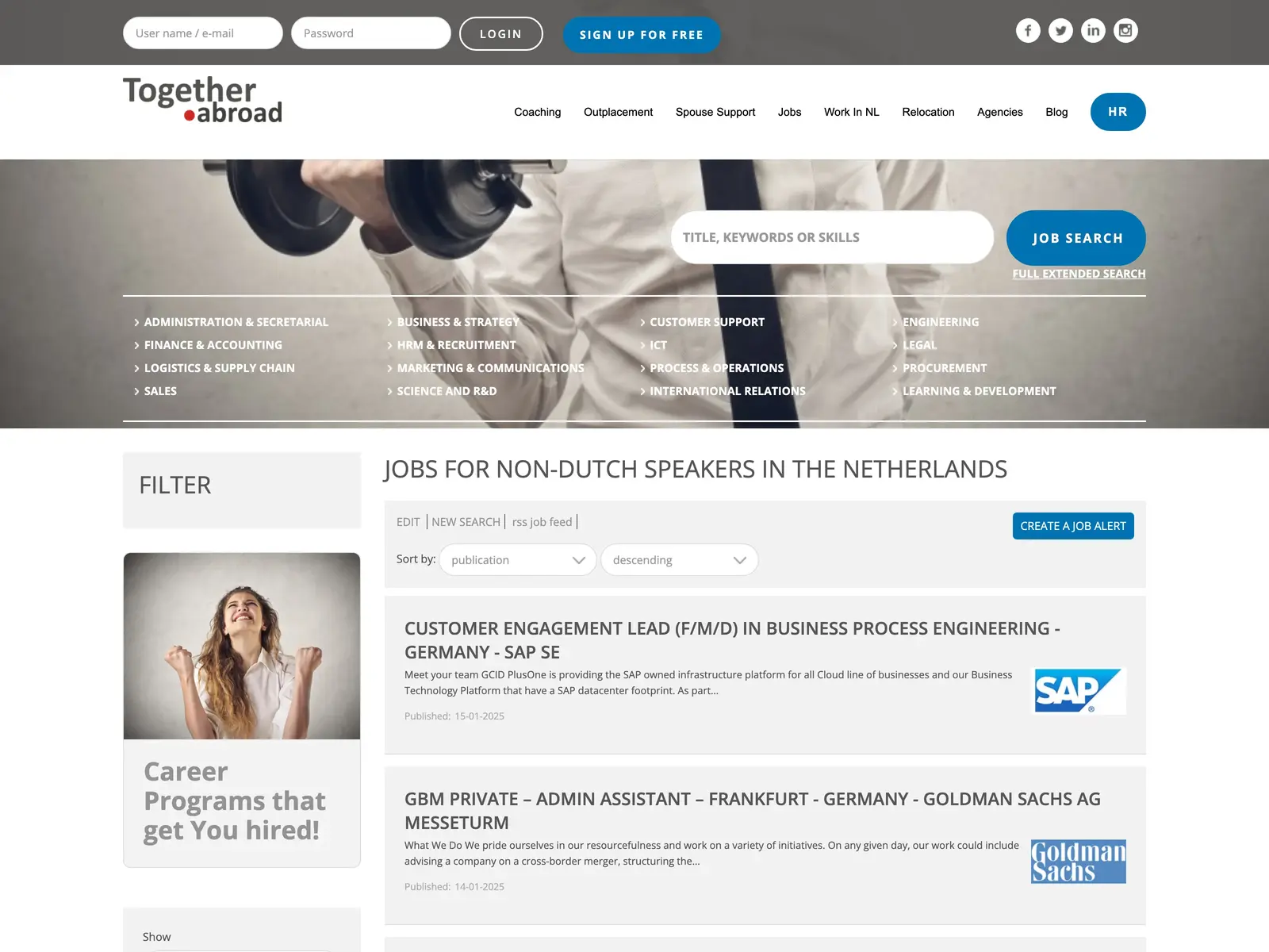 Screenshot of Together Abroad