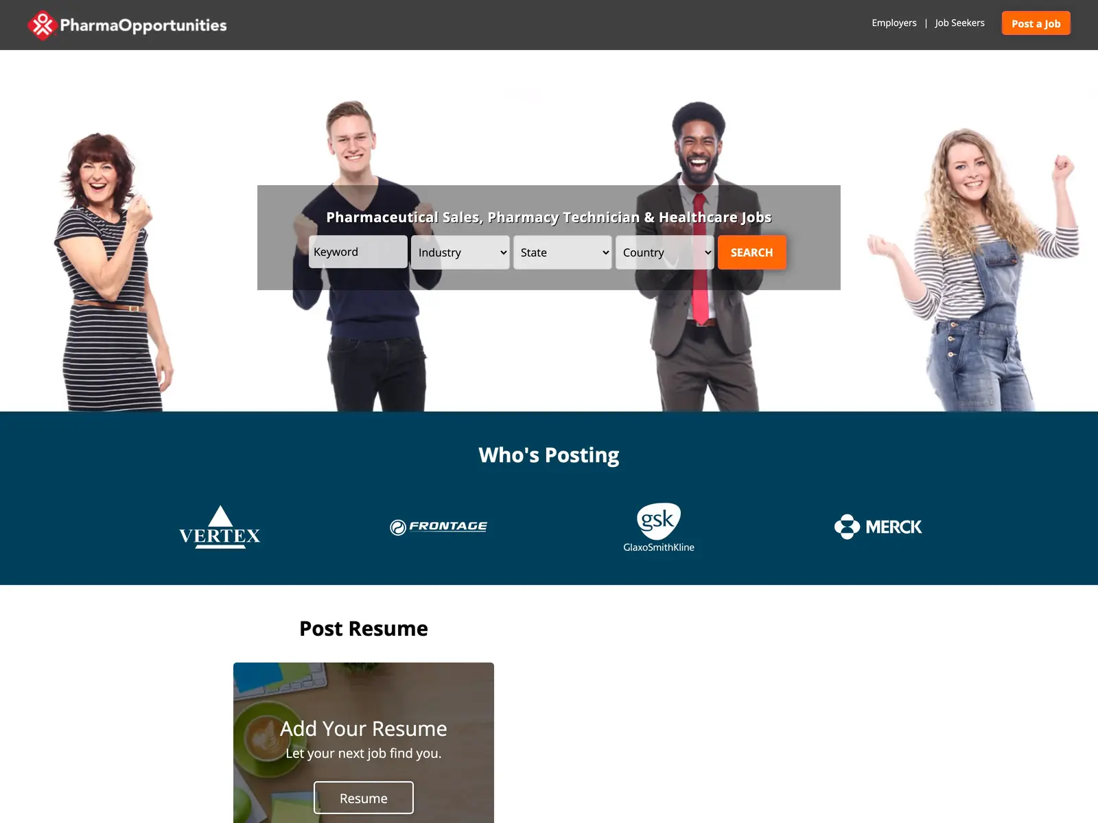 Screenshot of PharmaOpportunities