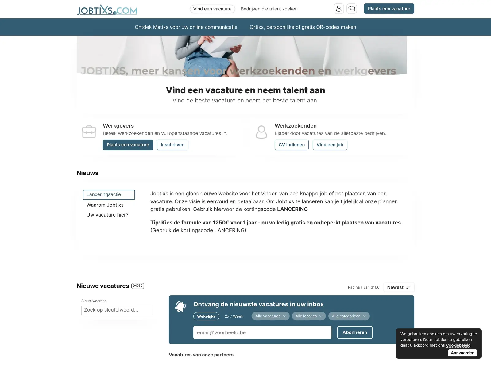Screenshot of Jobtixs